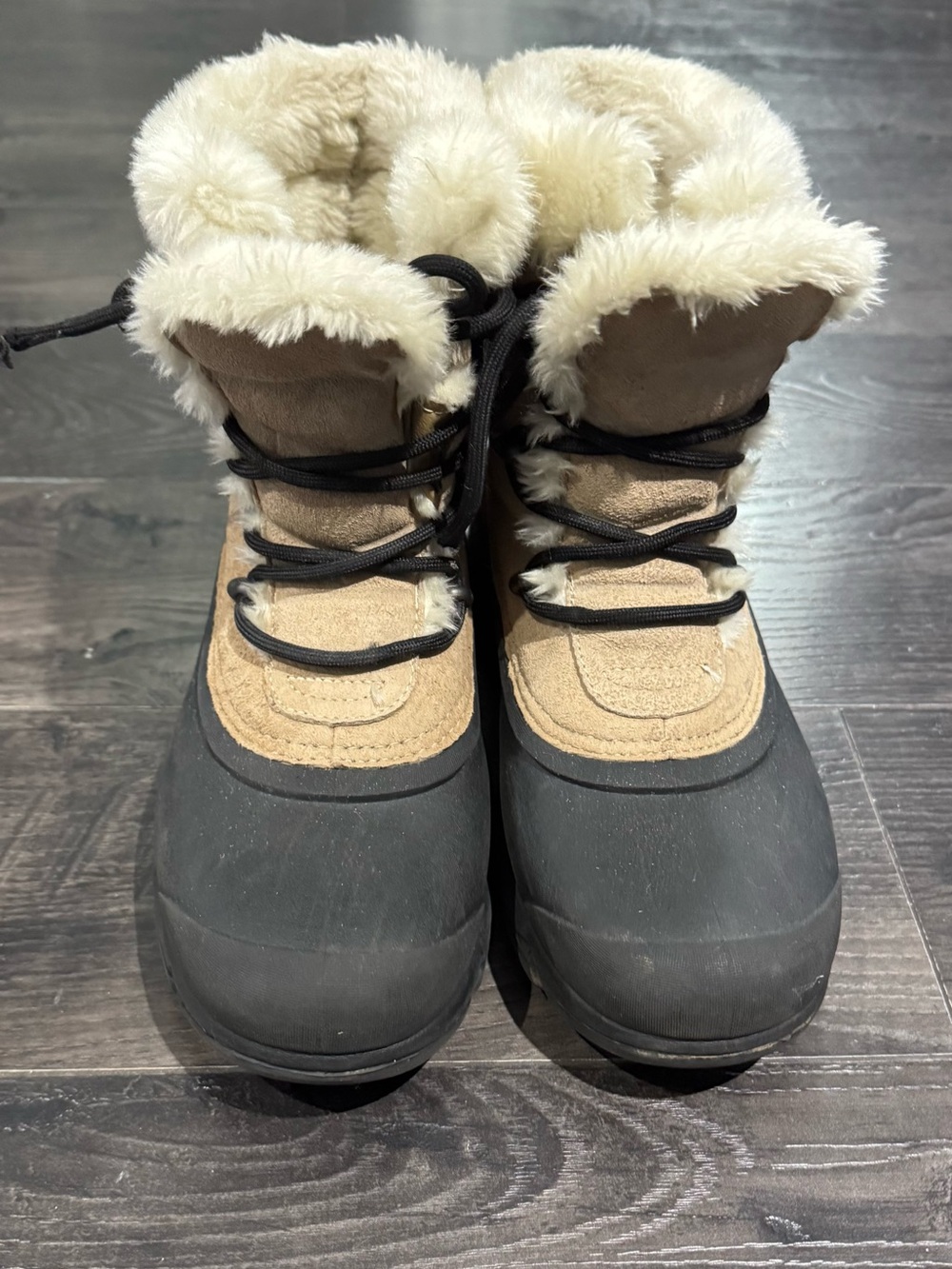 Sorel Women’s Snow Angel Lace Waterproof Suede Winter Boots Size 8